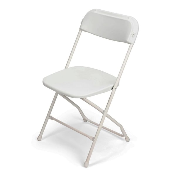 Atlas Commercial Products TitanPRO Plastic Folding Chair, White PFC2WH - main